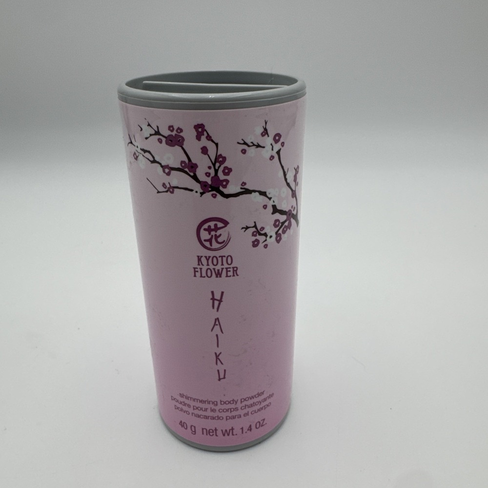 Avon KYOTO FLOWER HAIKU Shimmering Body Powder Women Silk Skin 1.4‎ oz Retired